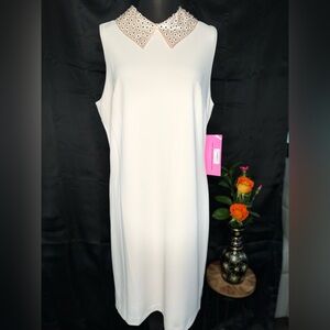 Betsey Johnson Embellished Neckline Dress